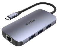 UNITEK Hub N9+ USB-C HDMI, PD 100W, czytnik kart D1071A - 723969 - zdjęcie 2